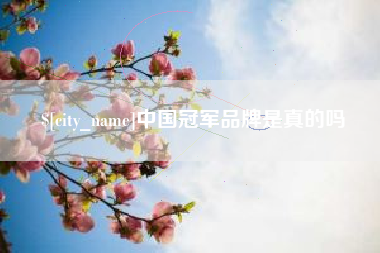 钦州中国冠军品牌是真的吗