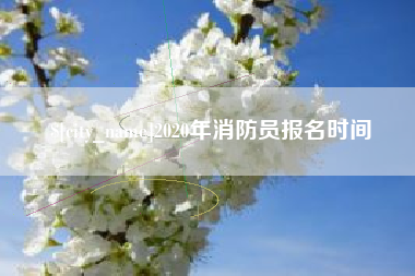 钦州2020年消防员报名时间