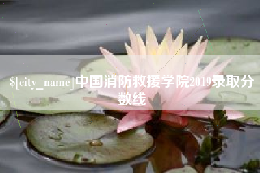 钦州中国消防救援学院2019录取分数线