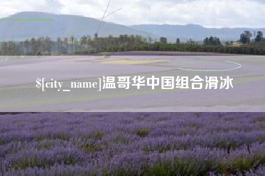 钦州温哥华中国组合滑冰