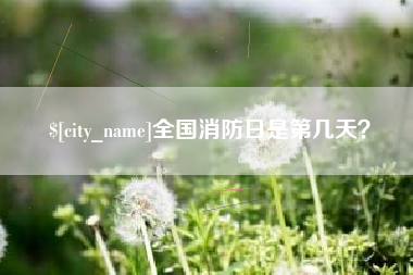 钦州全国消防日是第几天？