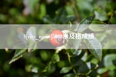 钦州5000米及格成绩
