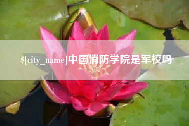 钦州中国消防学院是军校吗