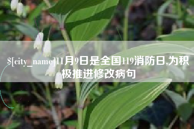 钦州11月9日是全国119消防日,为积极推进修改病句