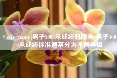 钦州男子5000米成绩对照表-男子5000米成绩标准通常分为不同等级