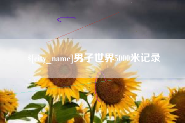 钦州男子世界5000米记录