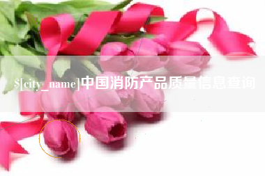钦州中国消防产品质量信息查询