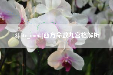 钦州西方命数九宫格解析