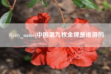 钦州中国第九枚金牌是谁得的