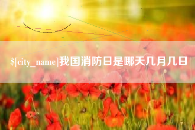 钦州我国消防日是哪天几月几日