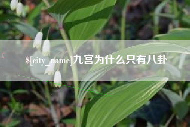 钦州九宫为什么只有八卦