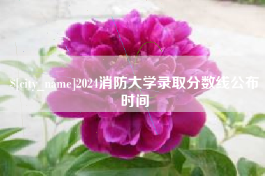 钦州2024消防大学录取分数线公布时间