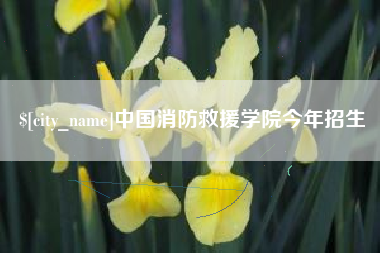 钦州中国消防救援学院今年招生