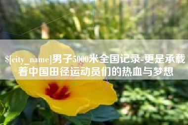 钦州男子5000米全国记录-更是承载着中国田径运动员们的热血与梦想