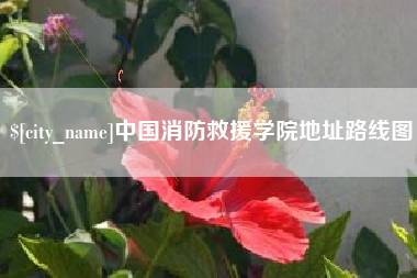 钦州中国消防救援学院地址路线图