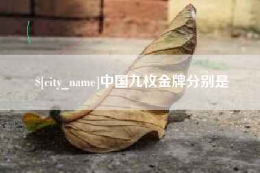 钦州中国九枚金牌分别是