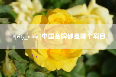 钦州中国金牌都是哪个项目