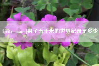 钦州男子五千米的世界纪录是多少