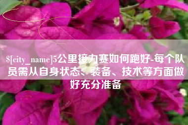 钦州5公里接力赛如何跑好-每个队员需从自身状态、装备、技术等方面做好充分准备