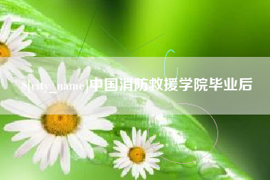 钦州中国消防救援学院毕业后