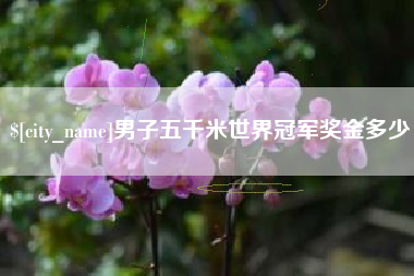 钦州男子五千米世界冠军奖金多少
