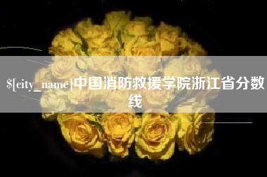 钦州中国消防救援学院浙江省分数线