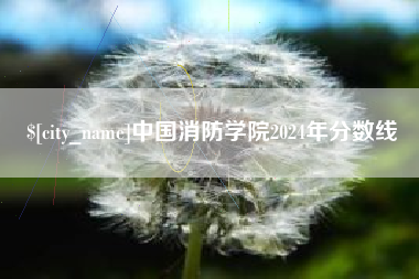 钦州中国消防学院2024年分数线