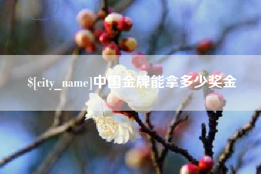 钦州中国金牌能拿多少奖金