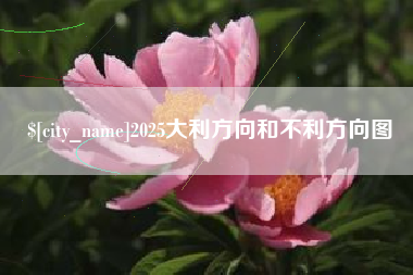 钦州2025大利方向和不利方向图