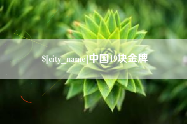 钦州中国19块金牌