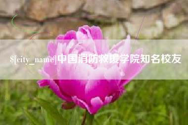 钦州中国消防救援学院知名校友