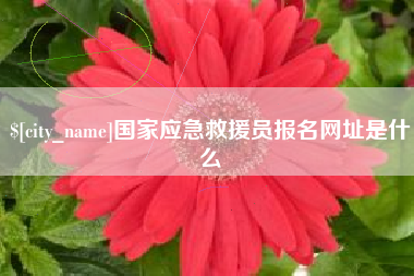 钦州国家应急救援员报名网址是什么