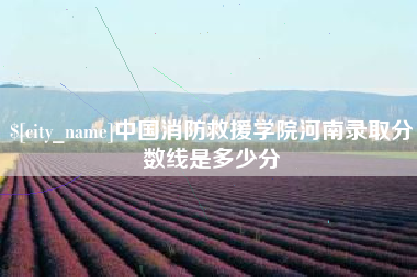 钦州中国消防救援学院河南录取分数线是多少分