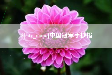 钦州中国冠军手抄报