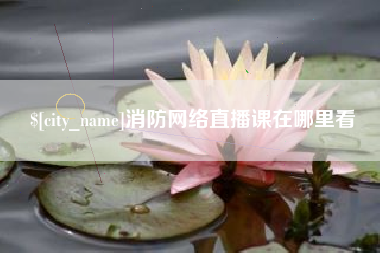 钦州消防网络直播课在哪里看