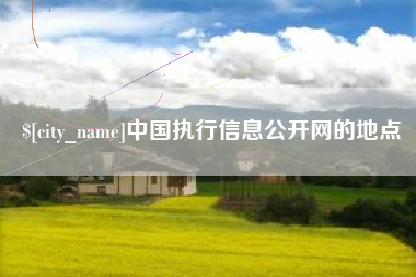 钦州中国执行信息公开网的地点