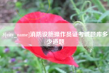 钦州消防设施操作员证考试题库多少道题