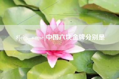 钦州中国六块金牌分别是